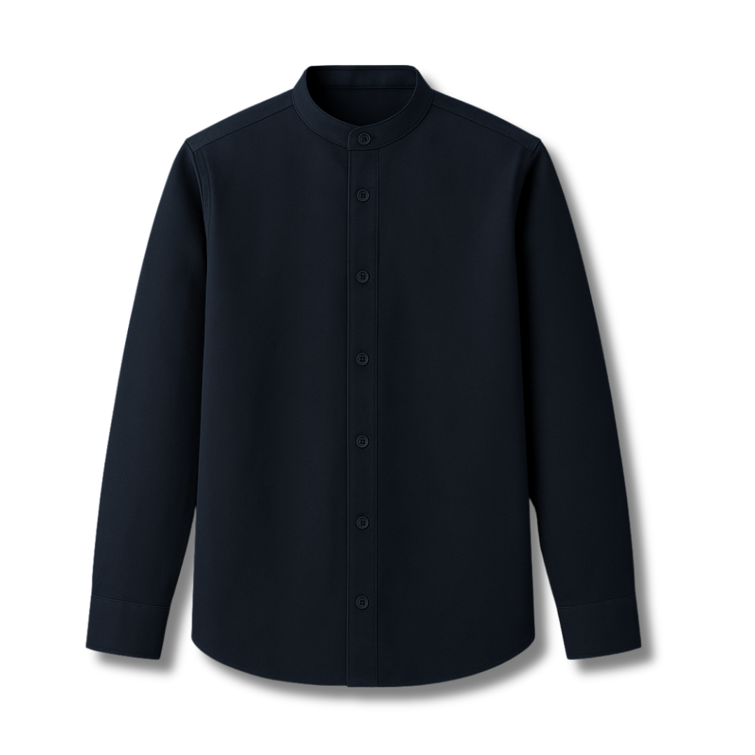 Midnight Elegance – Custom Giza Cotton Shirt