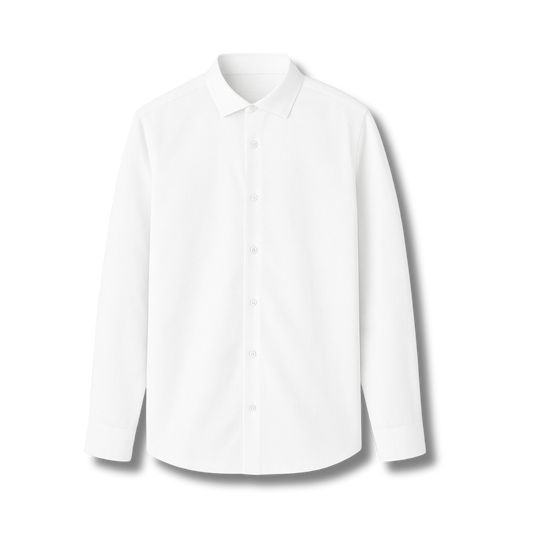The Essential – Pure White Giza Cotton Shirt